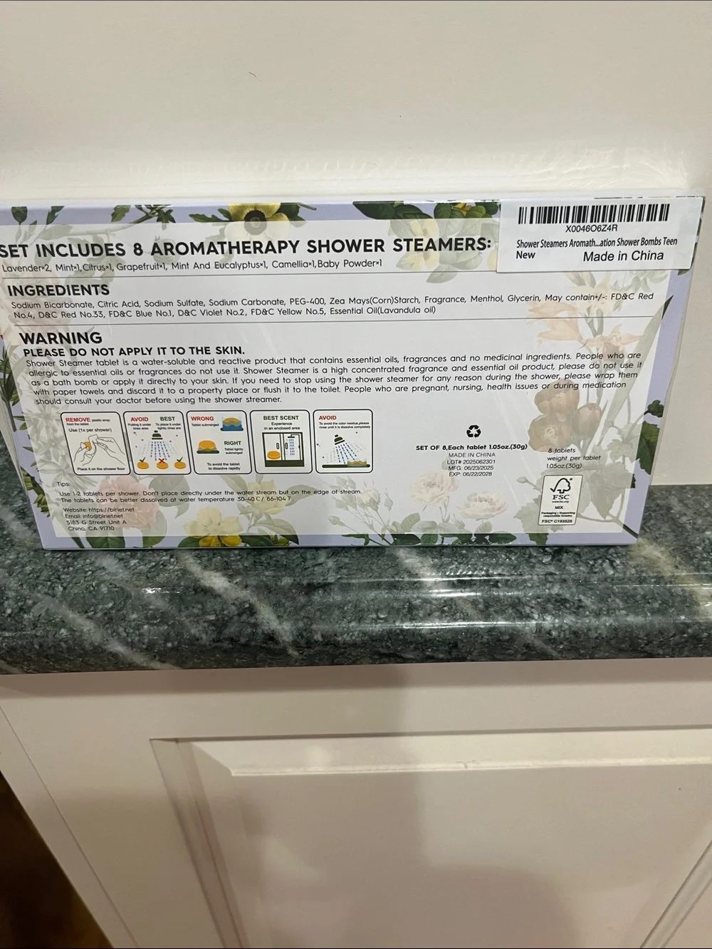 Shower Steamer - Floral White Shower Steamers (Pack)